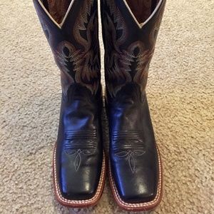 Nocona Square Toe Black Boots Women's Size 6.5